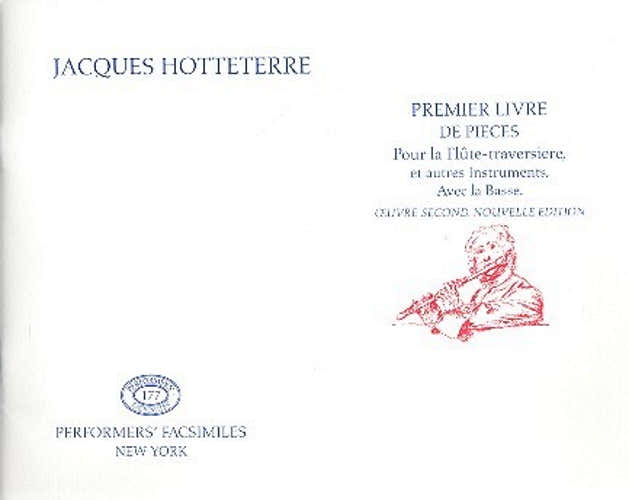 Hotteterre - Erstes Buch mit Stücken für die Querflöte