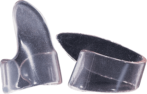 12 x Fingerpicks Mittel Transparente Schale