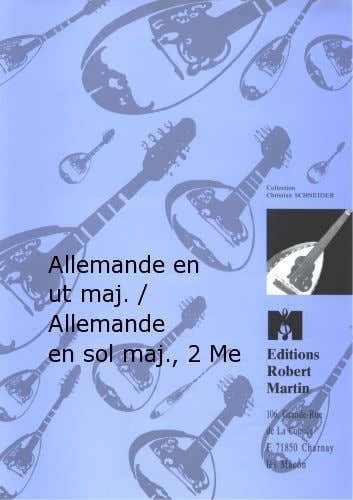 CORRETTE M. - ALLEMANDE EN UT MAJEUR / ALLEMANDE EN SOL MAJEUR 2 MANDOLINES