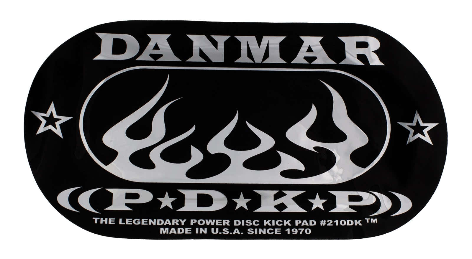 210DKF - Selbstklebendes Bassdrum-Doppelpedal-Pad - Flamme