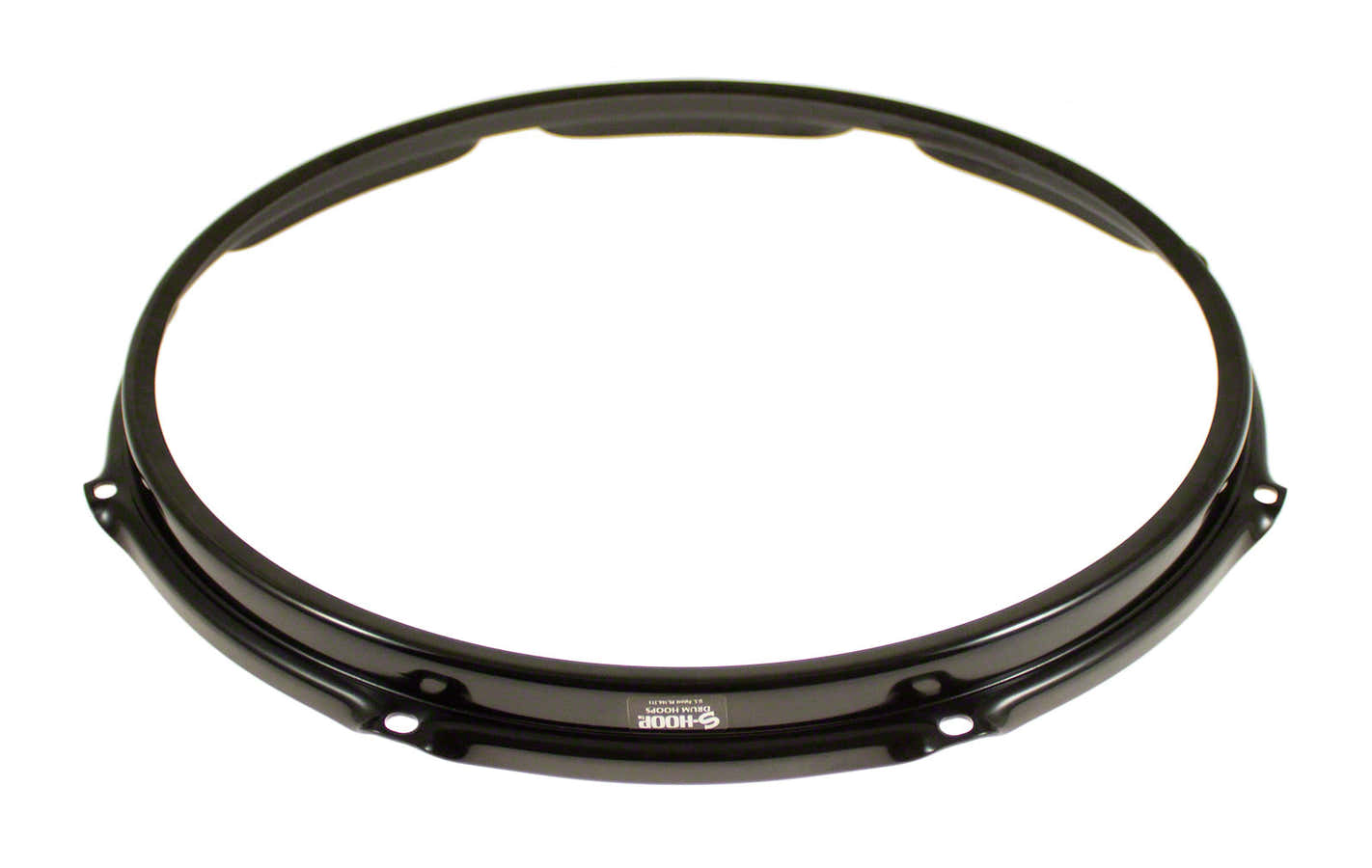 SH138B-BLK Spannreifen 13" 8 Spannschrauben Resonanz-Snare-Drum - Schwarz