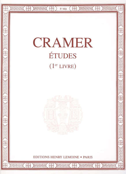 CRAMER JOHANN BAPTIST - ETUDES VOL.1 - PIANO