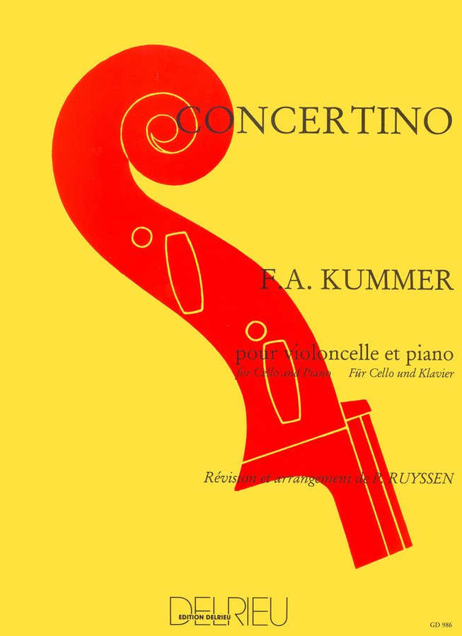 Kummer - Concertino En Do Maj. - Violoncelle Piano