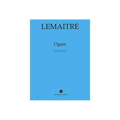 Lemaitre - Ogam - Marimba Und 3 Blockflöten (Tenor Bass Und Kontrabass)