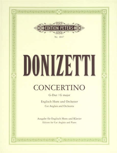 DONIZETTI GAETANO - CONCERTINO - COR ANGLAIS