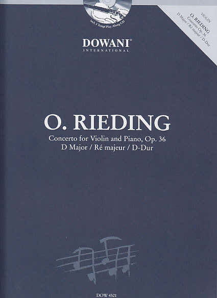 RIEDING O. - Konzert für Violine und Klavier OP. 36 D-Dur