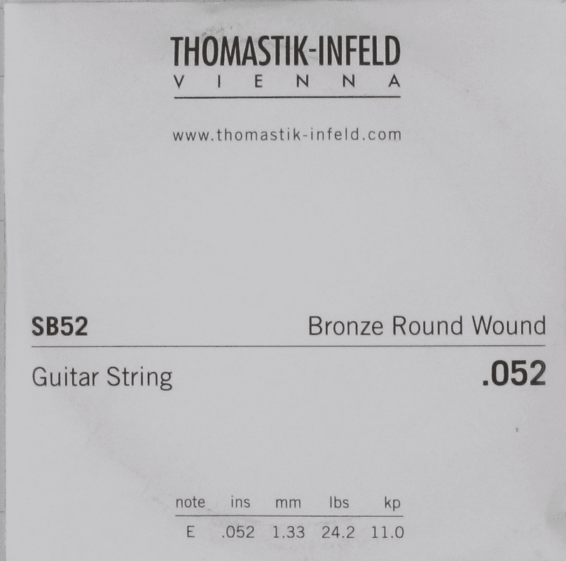 ACOUSTIC GUITAR STRINGS SPECTRUM ACOUSTIC STRINGS DETAIL STRINGS .052 RW