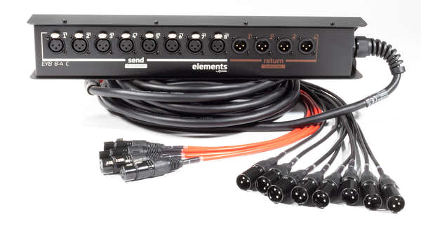 Cordial Stagebox 8 Eingänge 4 Ausgänge XLR 15 M