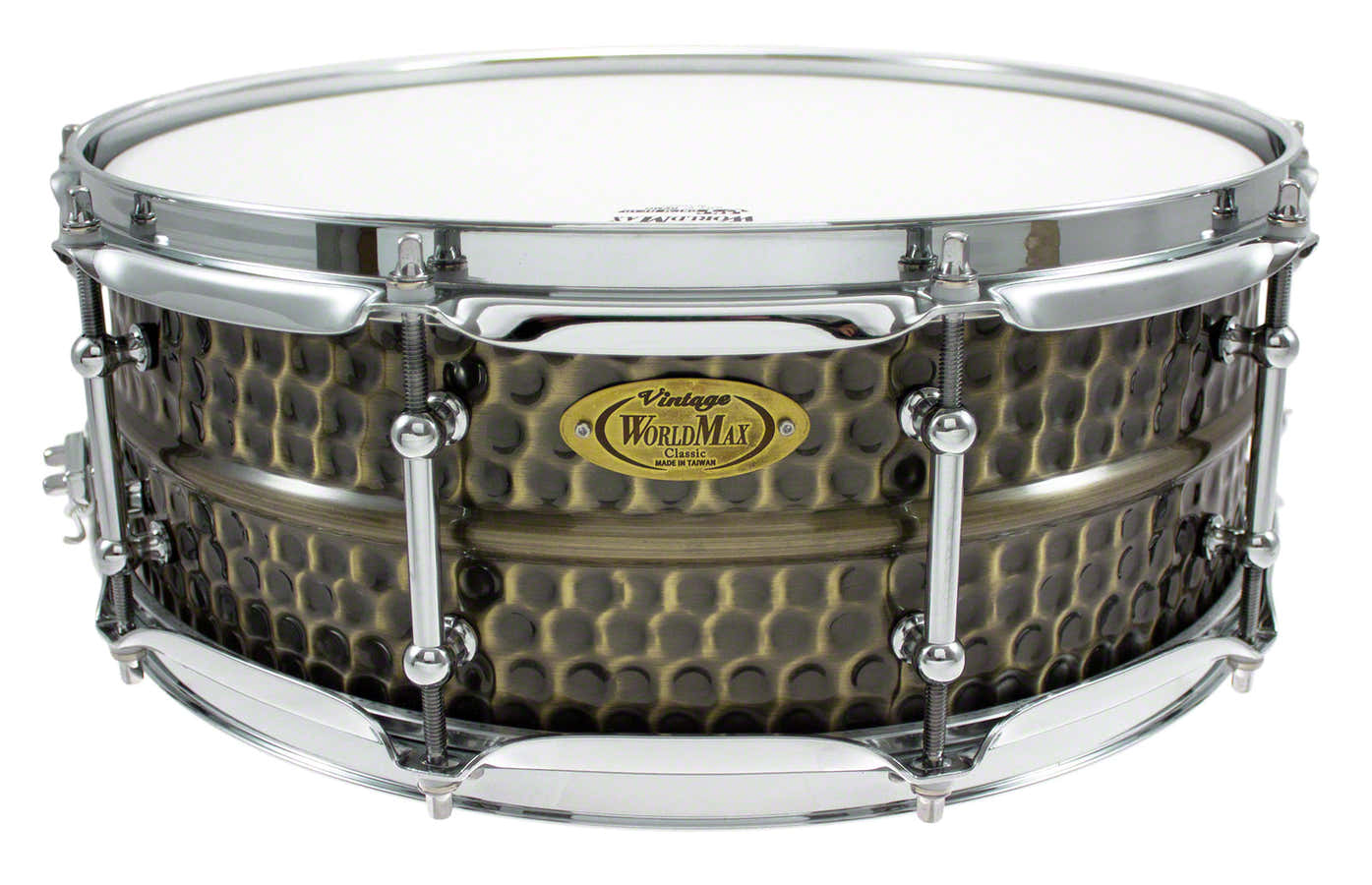 BKH-5014SH - BLACK DAWG 14" X 5" SNARE DRUM - HAMMERED BRASS SHELL