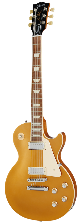 Les Paul Deluxe 70s Decke ohne Maserung Goldtop Original