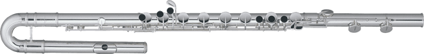 305 Bassflöte Quantz - Gebogener Kopf + C-Fuß