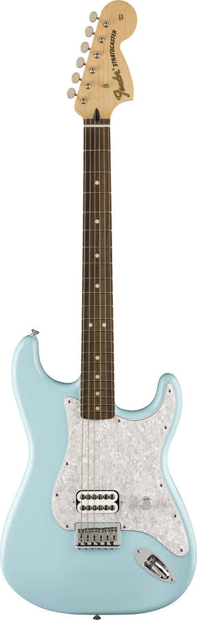 Stratocaster Signature Tom Delonge RW LTD Daphneblau - Generalüberholt