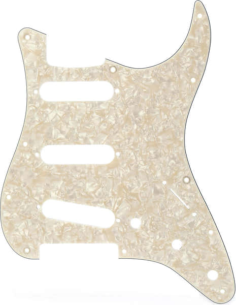 Fender Schlagbrett für Strat SSS gealtertes Weiß-Perlmutt