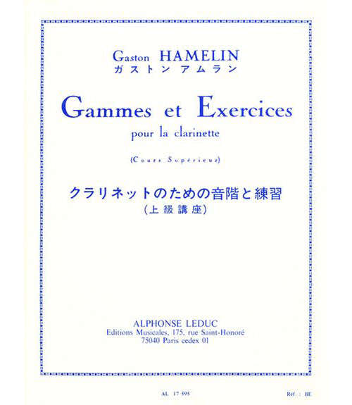 HAMELIN GASTON - Tonleitern und Übungen - Klarinette