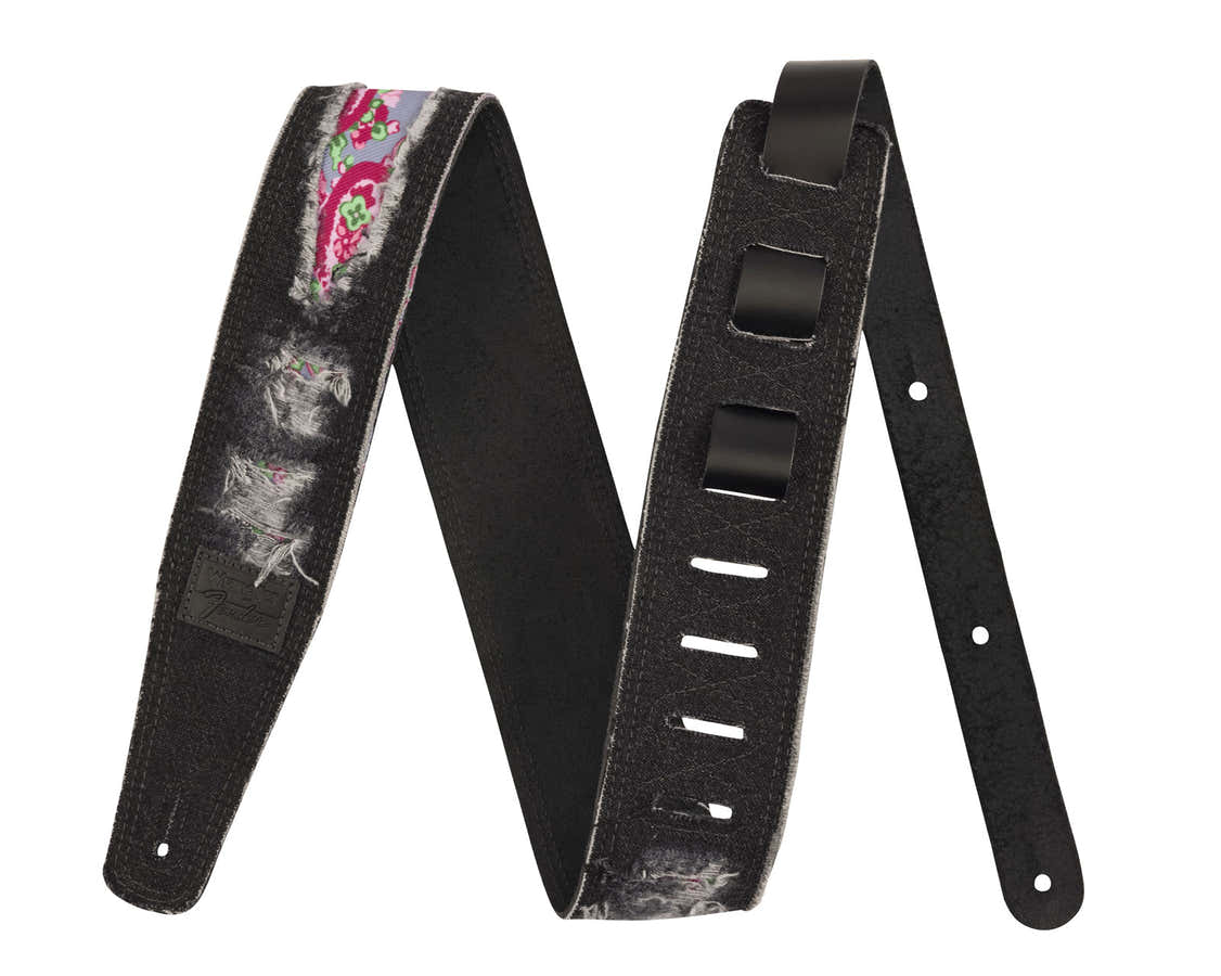 X Wrangler Zerrissener Denim-Gurt Schwarz
