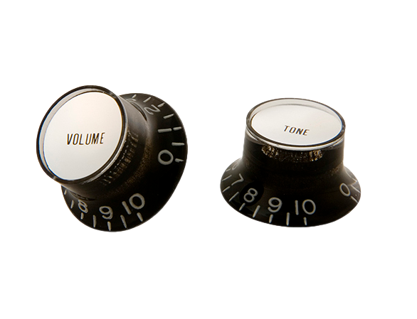 PRMK-010 SG-Knöpfe Schwarz Mit Silbernen Metalleinsätzen 4er-Pack