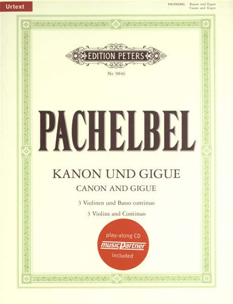 Edition Peters PACHELBEL J. - KANON UND GIGUE D-DUR - 3 VIOLONS ET
