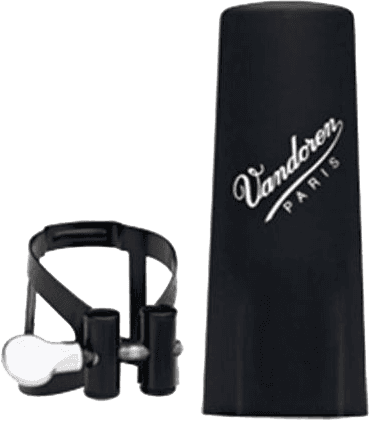 Vandoren LIGATURE M/O Bb BLACK UND KAPSEL PLASTIK - LC51BP