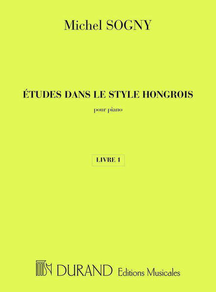 SOGNY M. - ETUDES DANS LE STYLE HONGROIS - PIANO