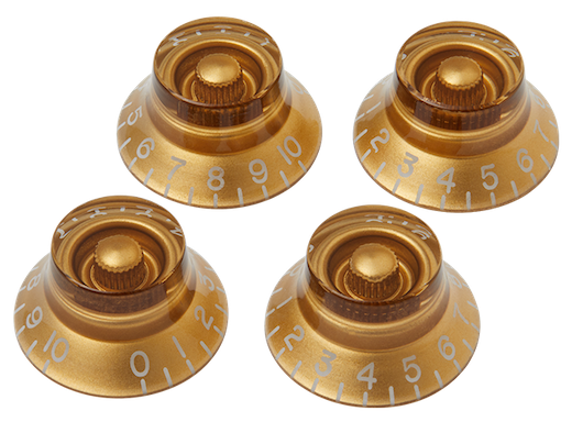 Ersatzteile Top-Hat-Knöpfe Gold 4er-Pack