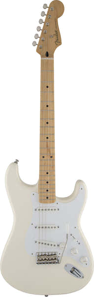 Stratocaster Signatur Jimmie Vaughan MN Tex-Mex Olympisches Weiß