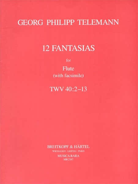 TELEMANN G.P. - 12 FANTASIEN (MIT FAKSIMILE) - FLUTE