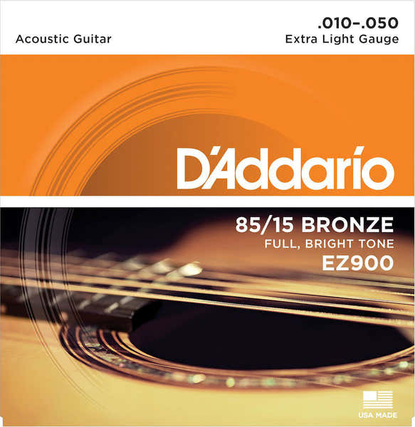 D'ADDARIO EZ900 AMERICAN BRONZE 85/15 EXTRA LIGHT 10-50