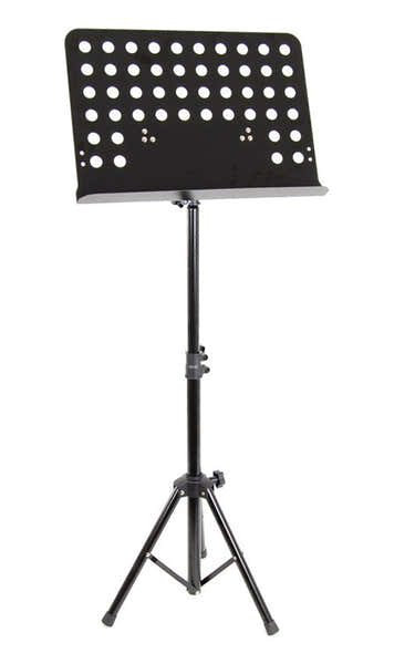 MU30 Notenständer Schwarz Orchester Ablage