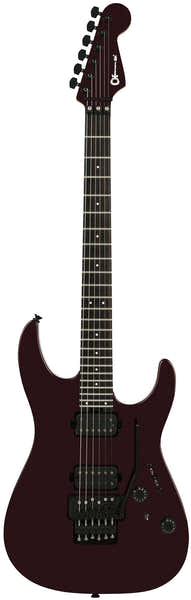 Charvel Pro-Mod Plus Dinky DK24 HH FR EB Ebo Karmesinrote Finsternis