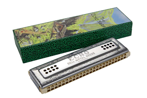 Hohner TREMOLO 56/96 ECHO DOUBLE DROIT 96 LOCHER C UND G DO UND SOL