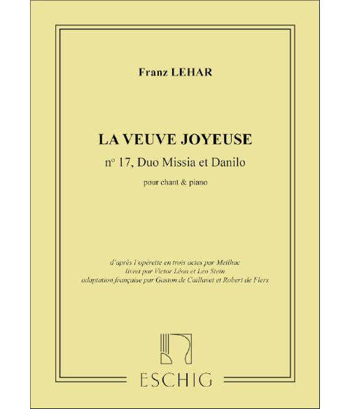 LEHAR F. - HEURE EXQUISE - CHANT ET PIANO