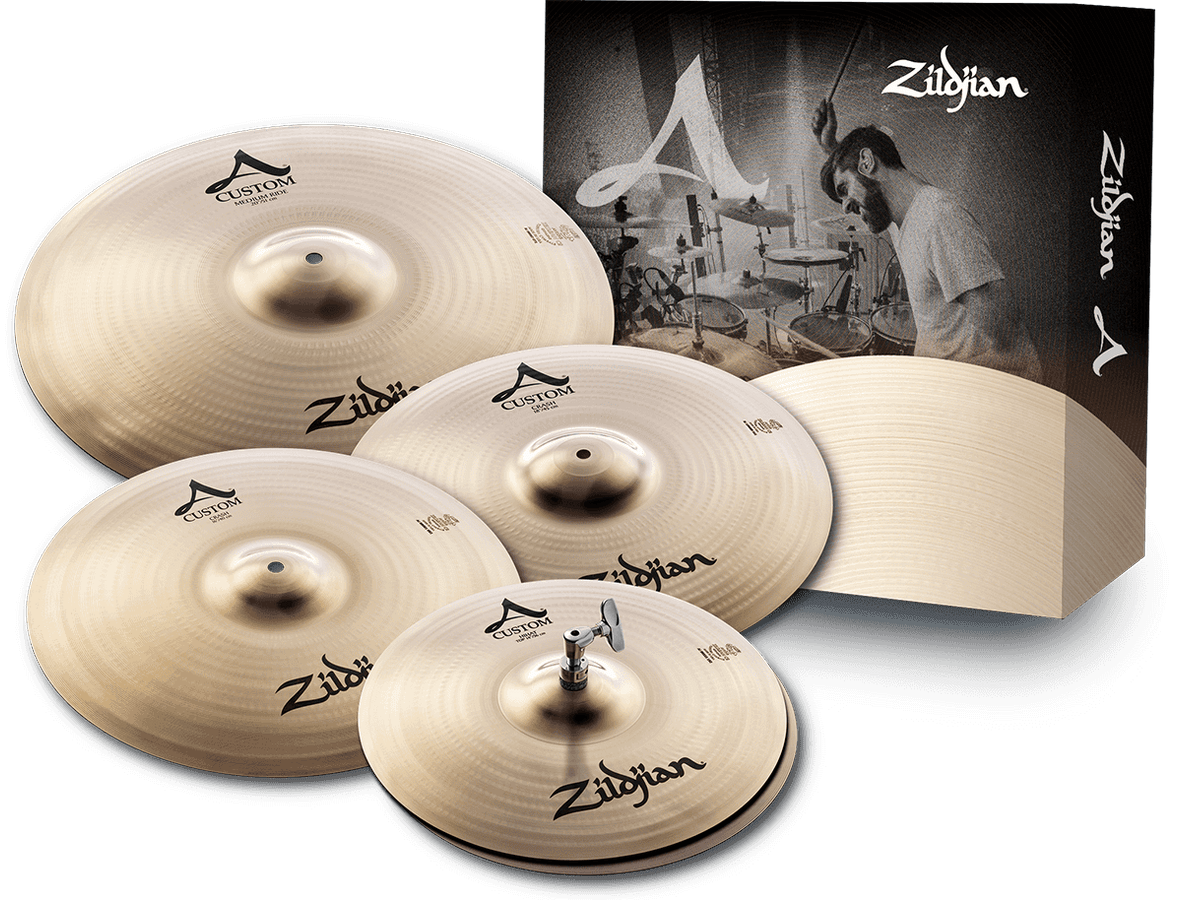 A2C4P-I7 - A-CUSTOM SET - RIDE 20" + CRASH 16" + CRASH 18" + HI HAT 14"