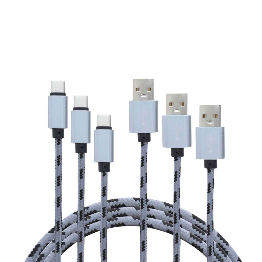USBA-miUSB Pa - Packung 3 Kabel USB / Micro USB BL