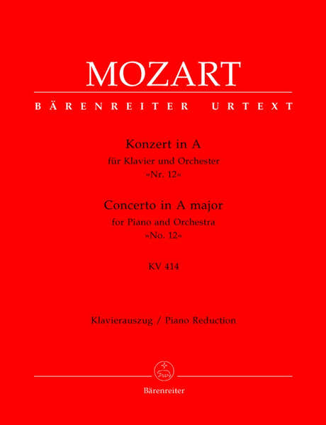 MOZART W.A. - CONCERTO EN LA MAJEUR N°12 KV 414 - 2 PIANOS