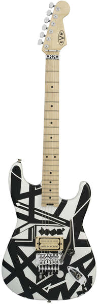 EVH Striped Series Shapes, MN Weiss und Schwarz