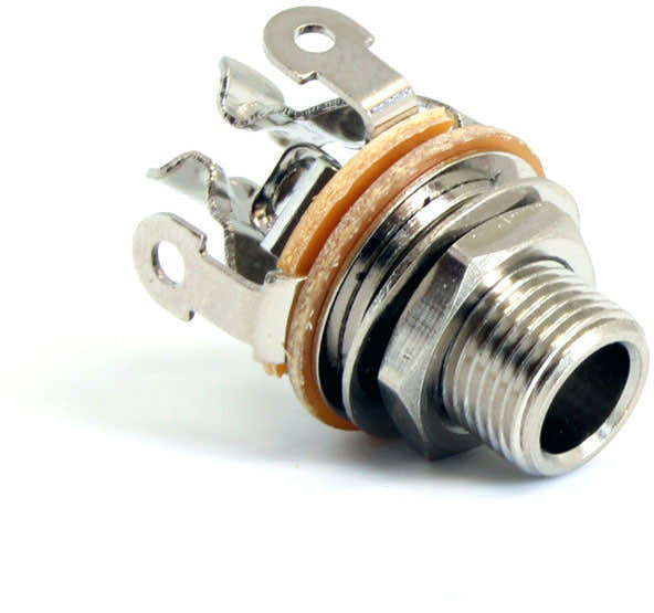 Mono-Klinkenbuchse mit Mehrfachkontakt 1/4" 6.35MM vernickelt