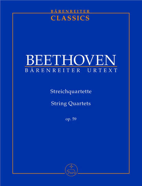 Beethoven L.van - Quatuors A Cordes Op.59 - Conducteur Poche