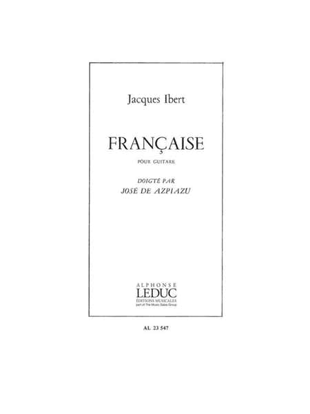 Ibert Jacques - Francaise - Guitare