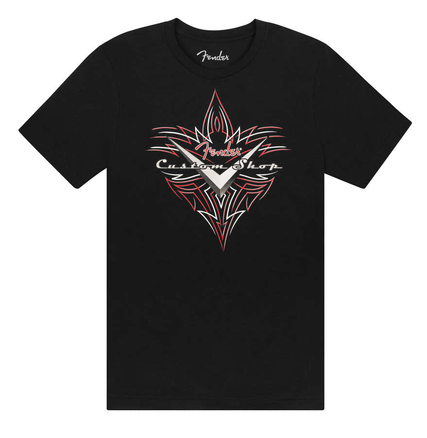 Pinstripe T-Shirt Black M