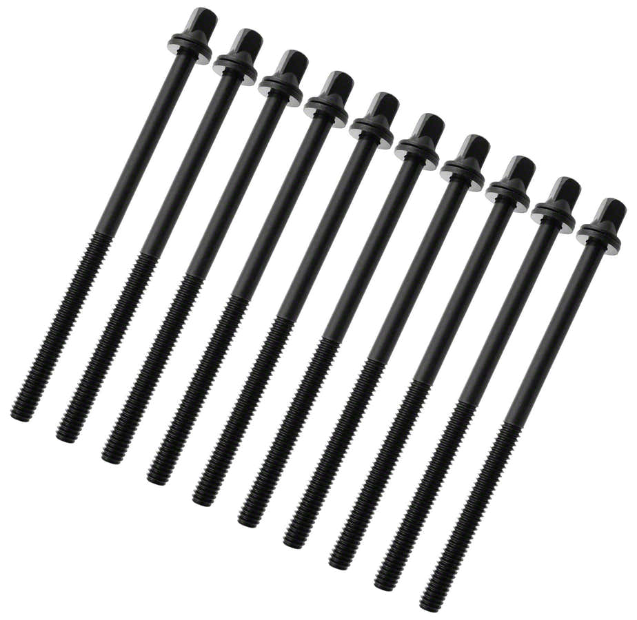 TRC-90W-BK - 90MM SCHWARZE SPANNSCHRAUBEN MIT WASHER - GEWINDE 7/32" (X10)