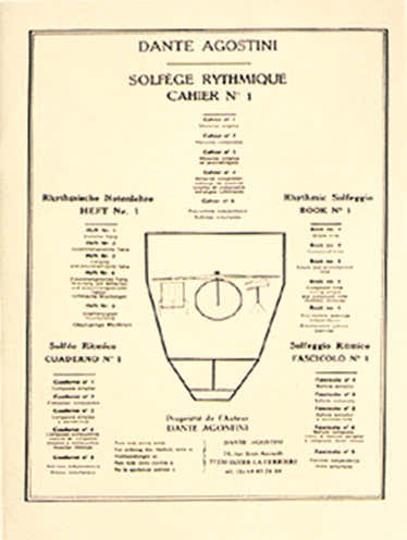 Editions Agostini Solfège Rythmique Vol.1 - Agostini