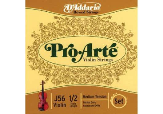 D'ADDARIO 1/2 PRO-ARTE VIOLIN STRING SET SCALE MEDIUM TENSION