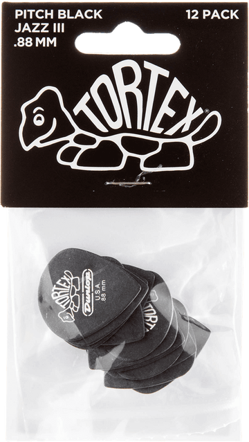 12 x 0,88mm Tortex Pitch Black Jazz III