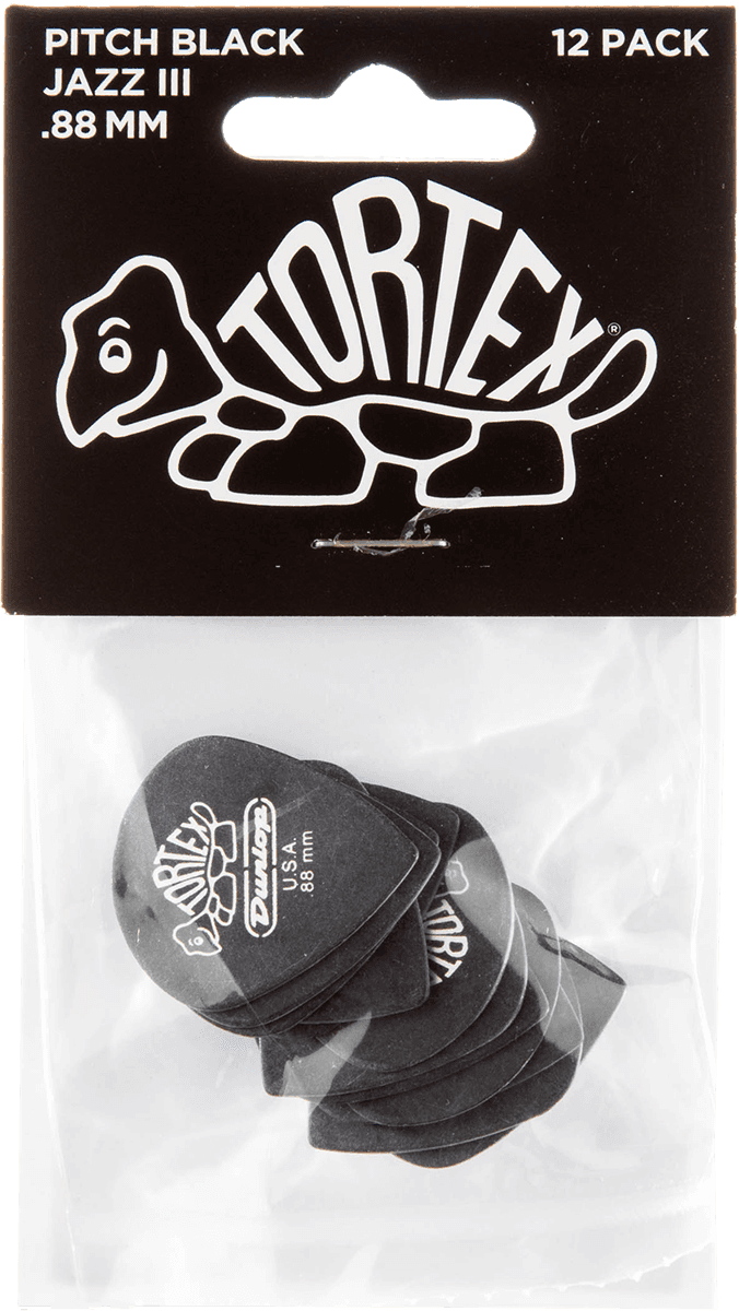 12 x 0,88mm Tortex Pitch Black Jazz III