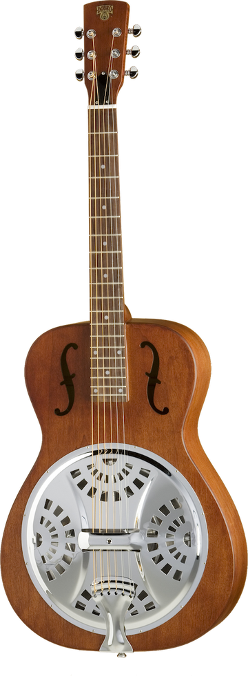 Dobro Hound Dog Rundhals Vintagebraun