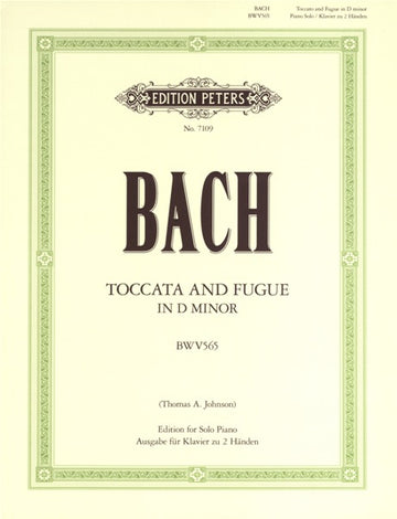 BACH JOHANN SEBASTIAN - TOCCATA UND FUGE IN D-MOLL BWV 565 - KLAVIER