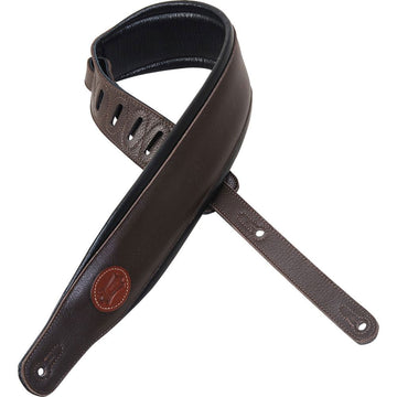 6 CM LEVY'S LOGO FULL GRAIN LEATHER - DARK BROWN