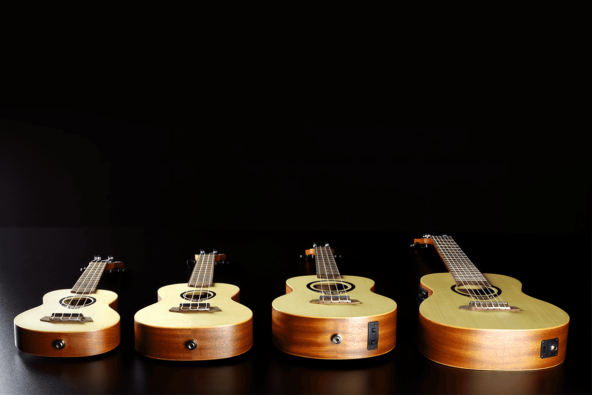 Tiki Baby Tku150Se Baby-Sopran-Ukulele Schlanker Gewölbter Boden Elektrisch