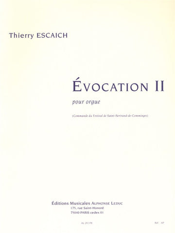 ESCAICH THIERRY - Evokation II - Orgel