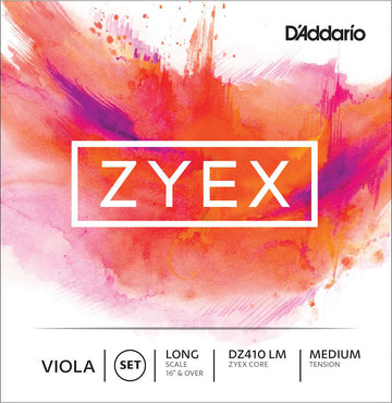 ZYEX VIOLA STRING SET LONG SCALE MEDIUM TENSION